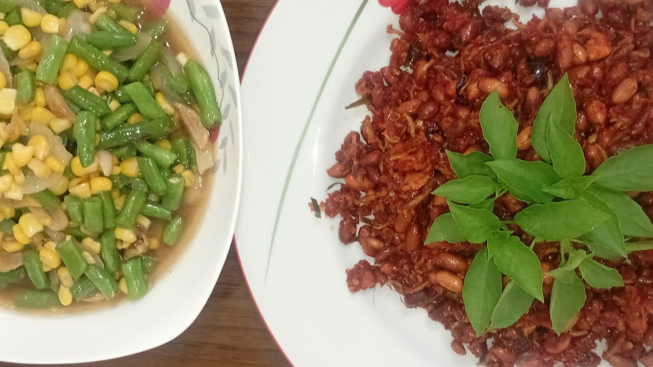 Tersimpel Bumbunya Menu Hari Kedua Puasa Kacang Teri Cabe Brambang + Tumisan Enak Gurih Nagih Banget