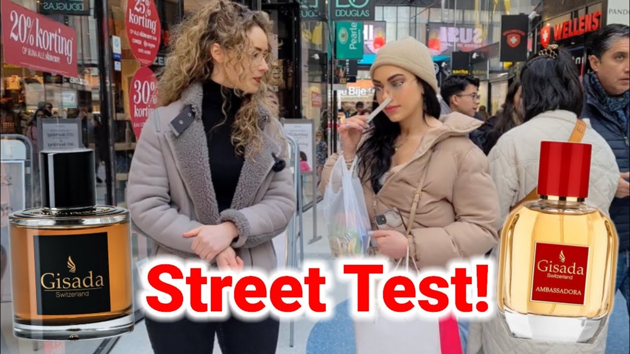 Реакция женщин на ароматы Gisada Ambassador и Gisada Ambassadora 💥 Fragrance Street Reaction