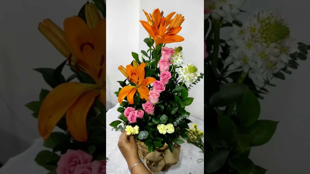 Beautiful floral arrangement for Easter