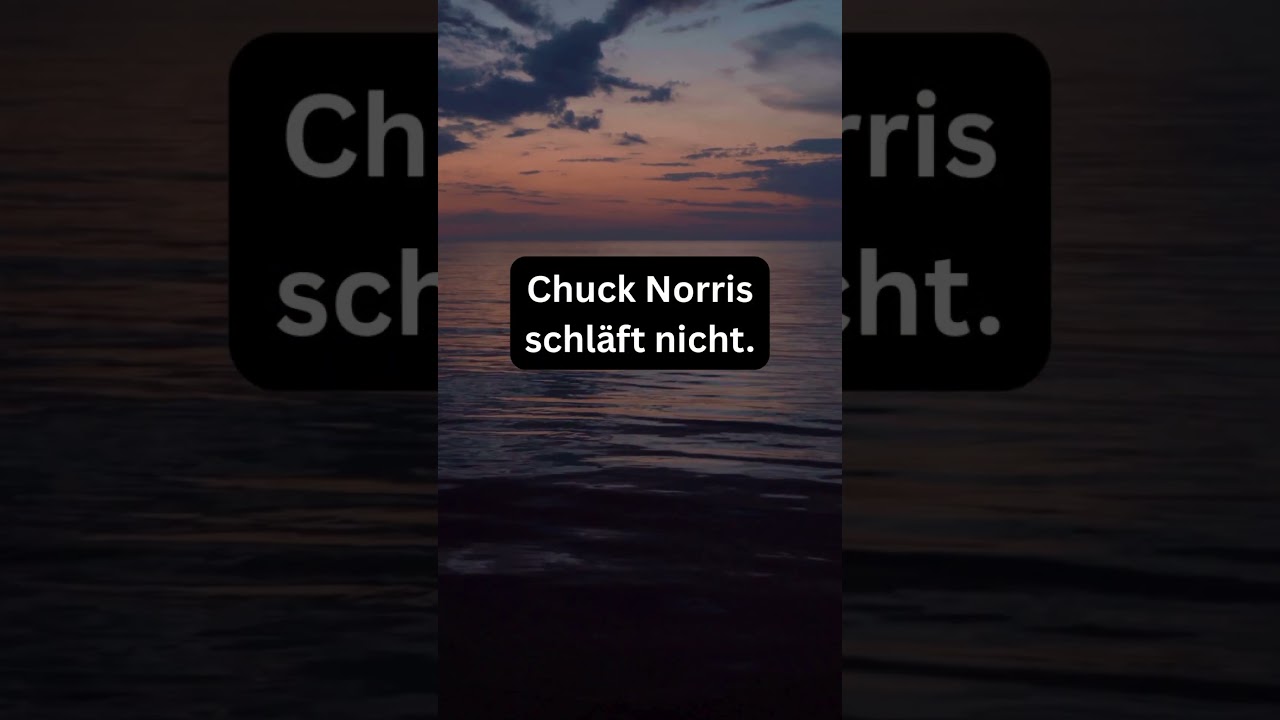 Chuck Norris macht keine Pausen 💪 