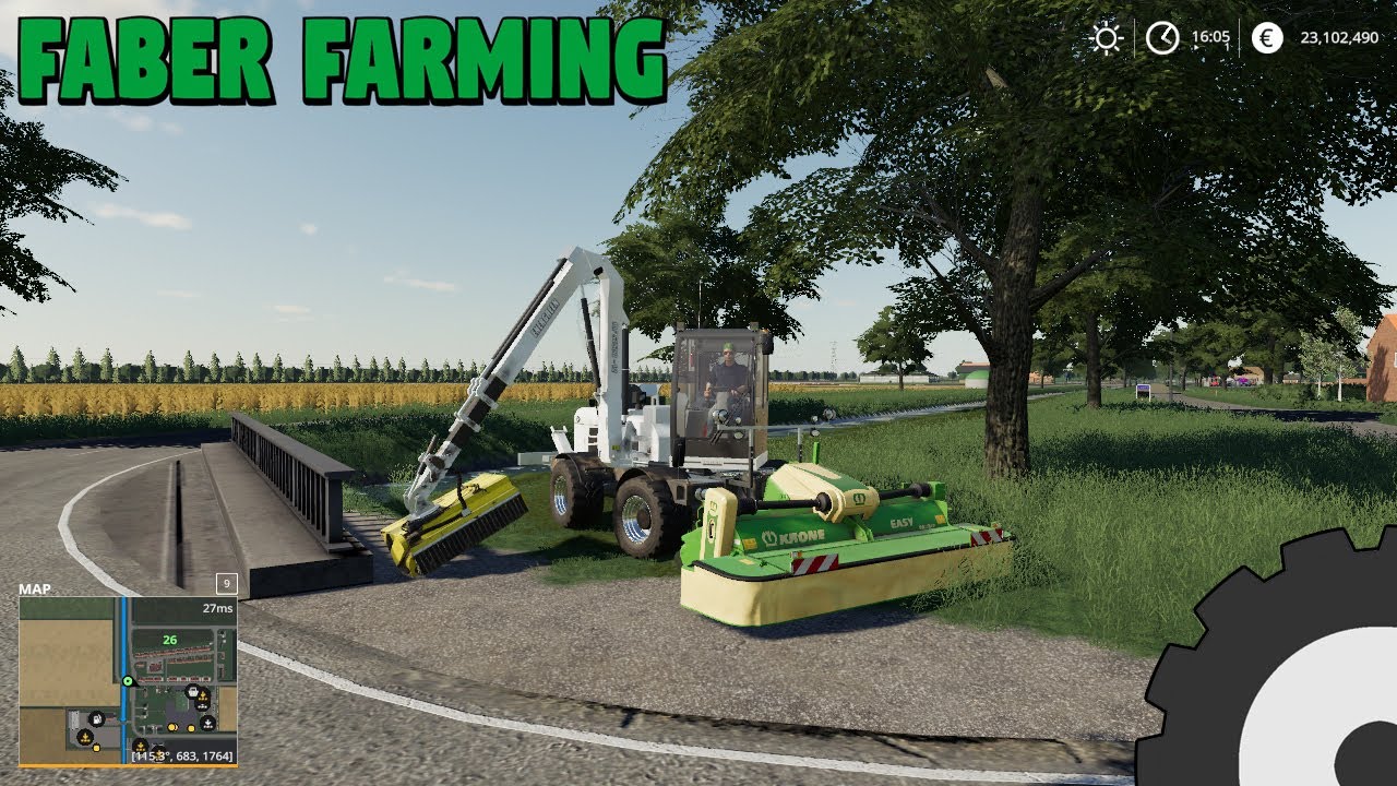 Dutch Colony&rsquo;s Ep #10|Road works with the energreen! and chopping with KiddoFarms|FarmingSimulator19