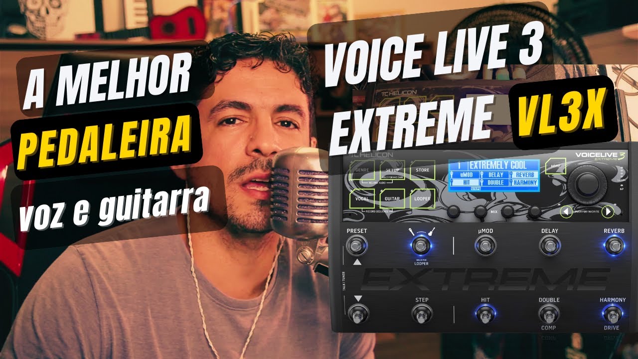 Pedaleira de voz e guitarra mais completa que eu já vi VL3X