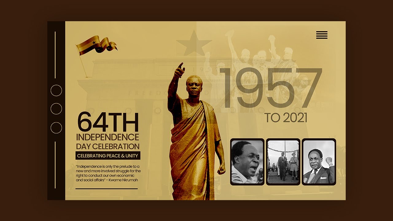 How to Create a VINTAGE POSTER Design | Photoshop Tutorial | Ghana's Independence