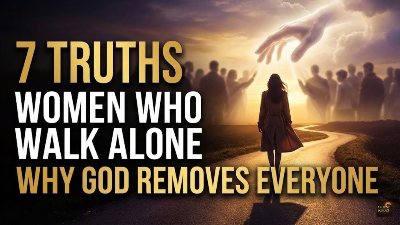 7 Truths About Women Who Walk Alone — and Why God Removes Everyone From Their Life