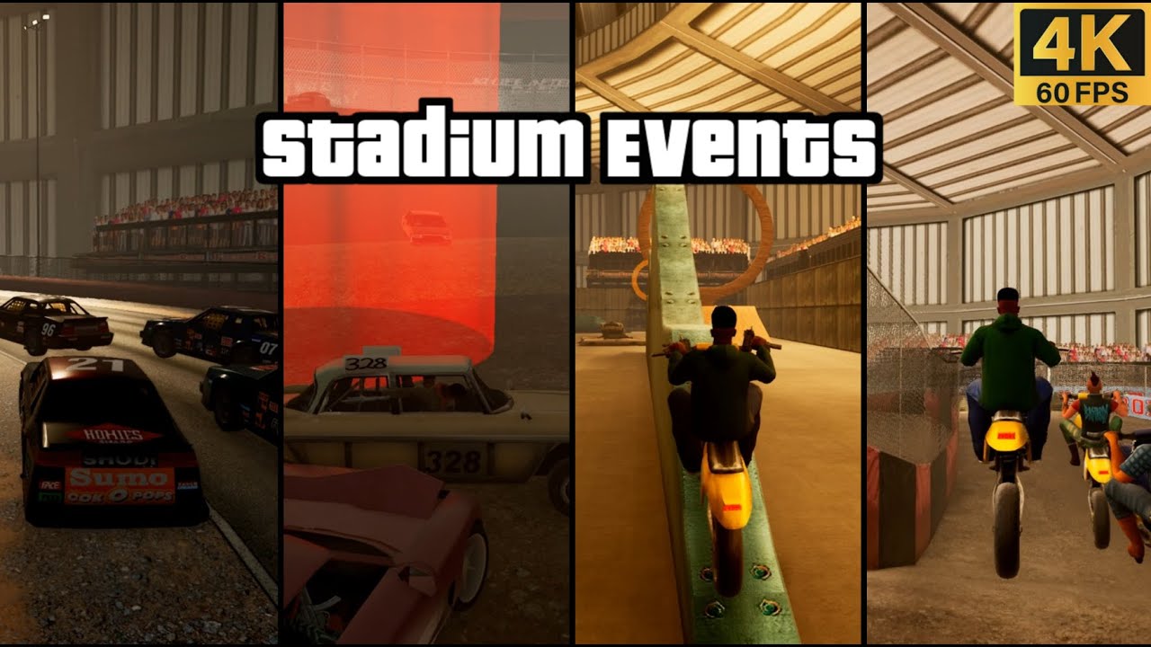 GTA San Andreas : The Definitive Edition : Stadium Events [4K]