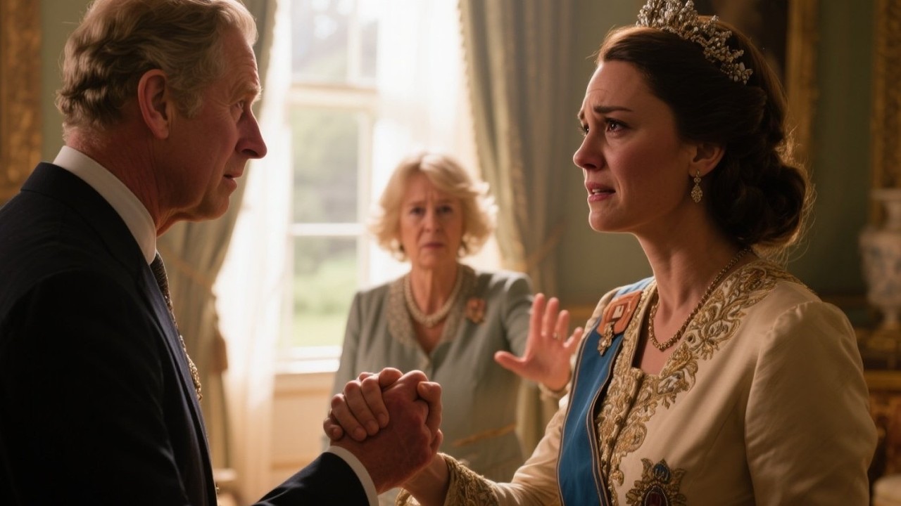 Charles Clutched Kate’s Hand in Quiet Despair — Camilla Urged Him to Release It | A Moving Story