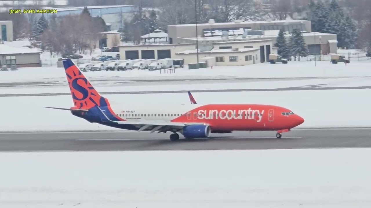 Planes Spotting winter of MSP International Airport 