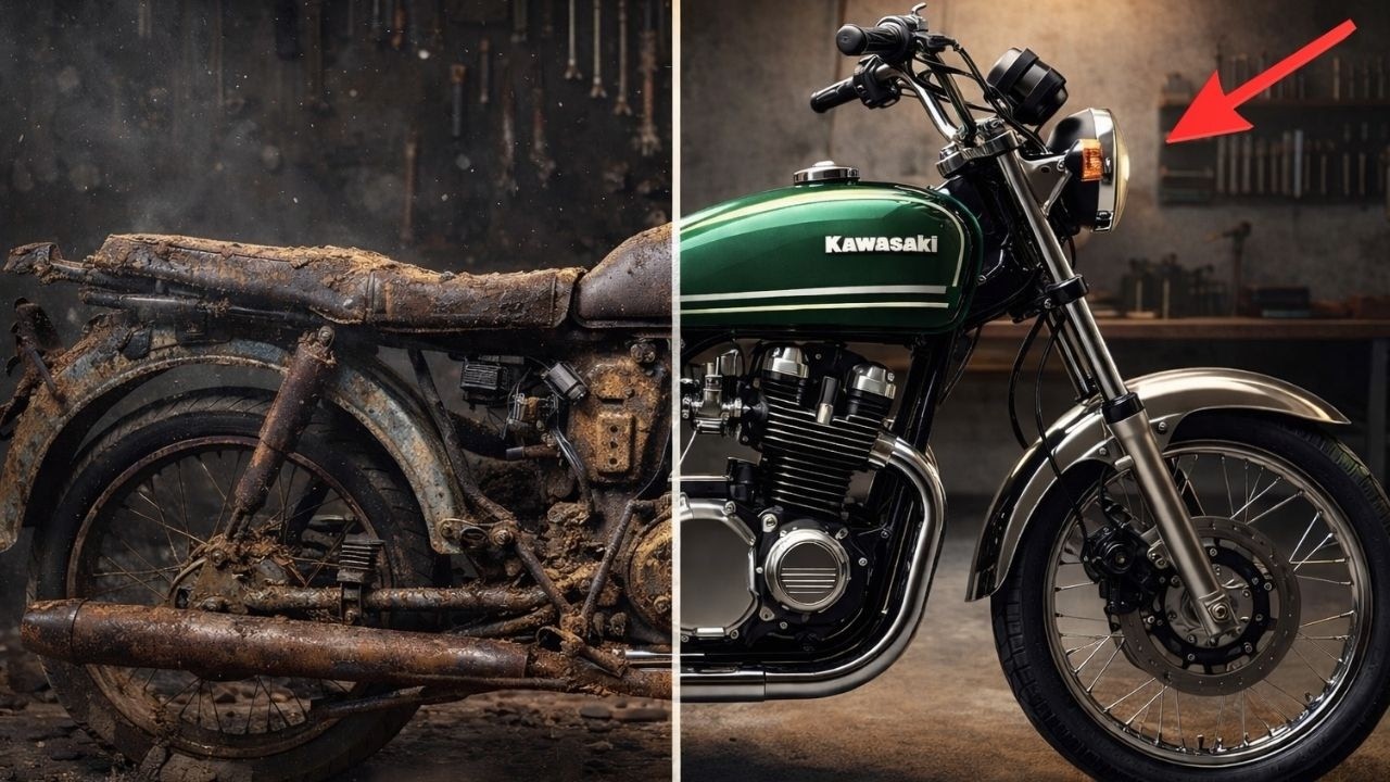 Buried in Dust → Reborn in Green | Kawasaki Z1 1972 Complete ASMR Rebuild
