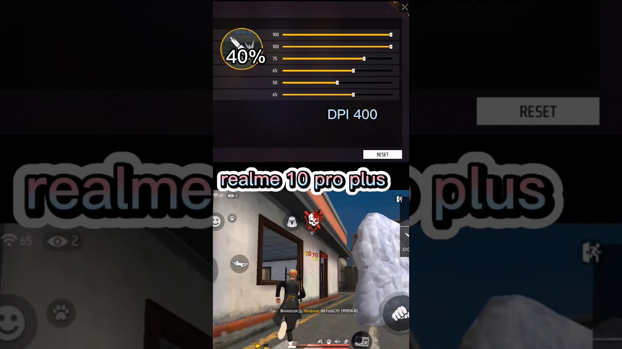 realme 10 pro plus  headshot sensitivity settings for Free Fire #shorts #viral #free_fire_shorts