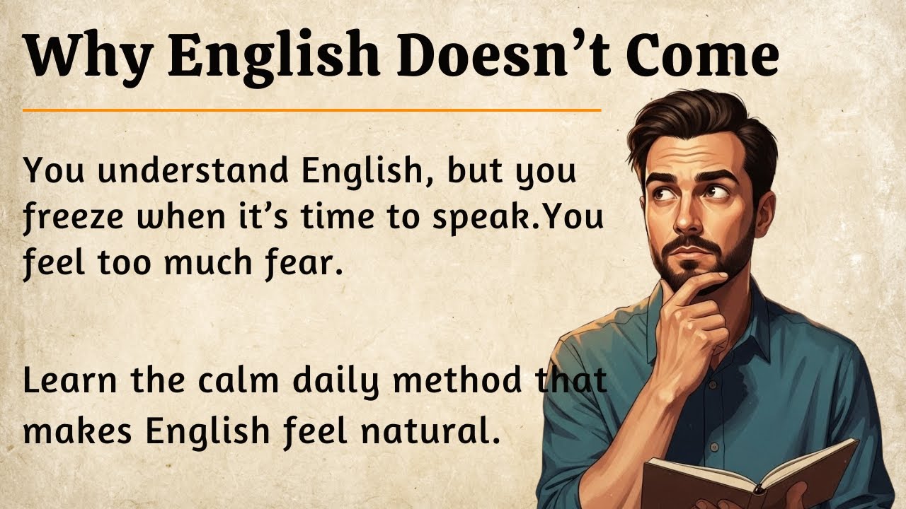 Why English Doesn’t Come Naturally || Graded Reader || Improve Your English Fluency ✅