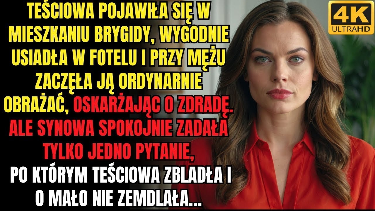 Teściowa znieważyła Brygidę na oczach męża    aż synowa zadała niespodziewane pytanie