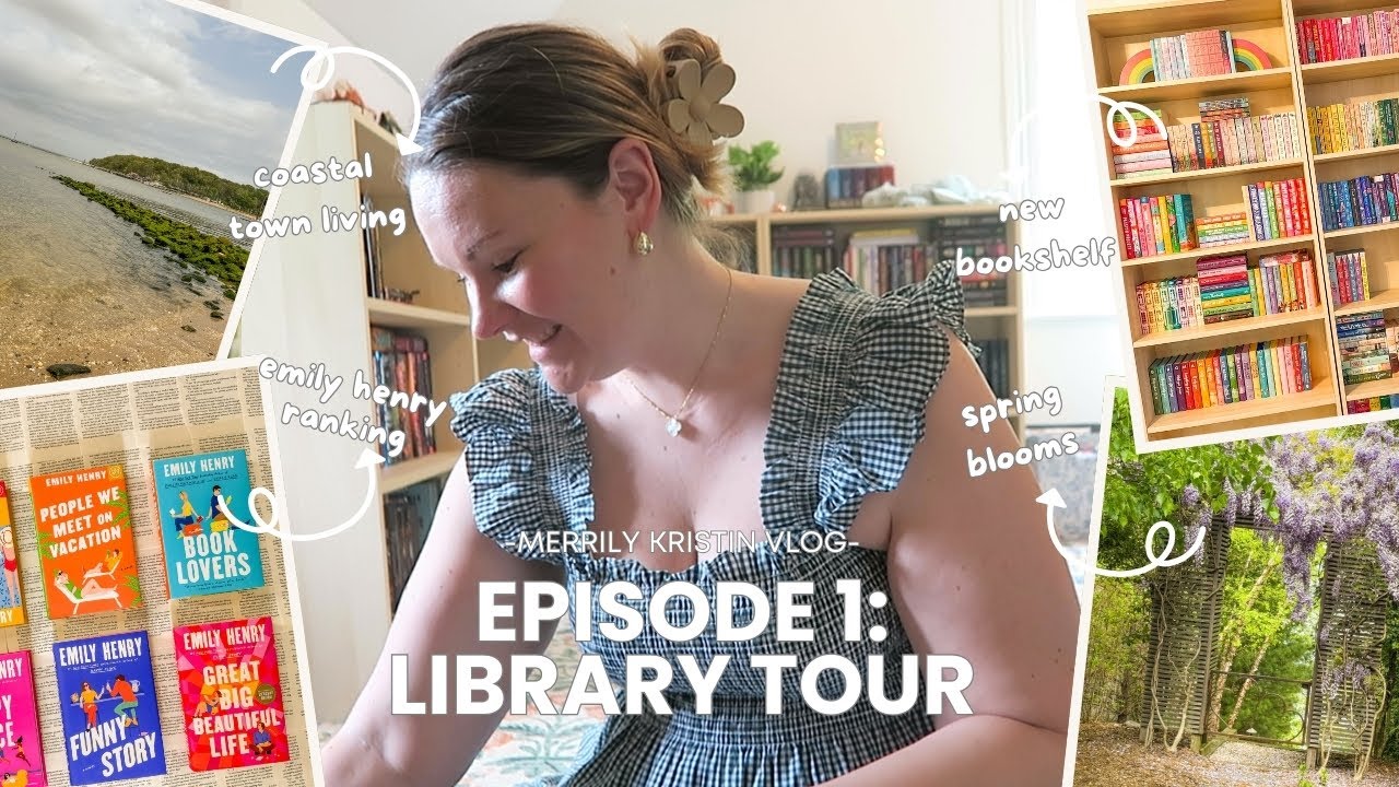 vlog 01 | library tour, emily henry ranking, spring blooms, coastal town living