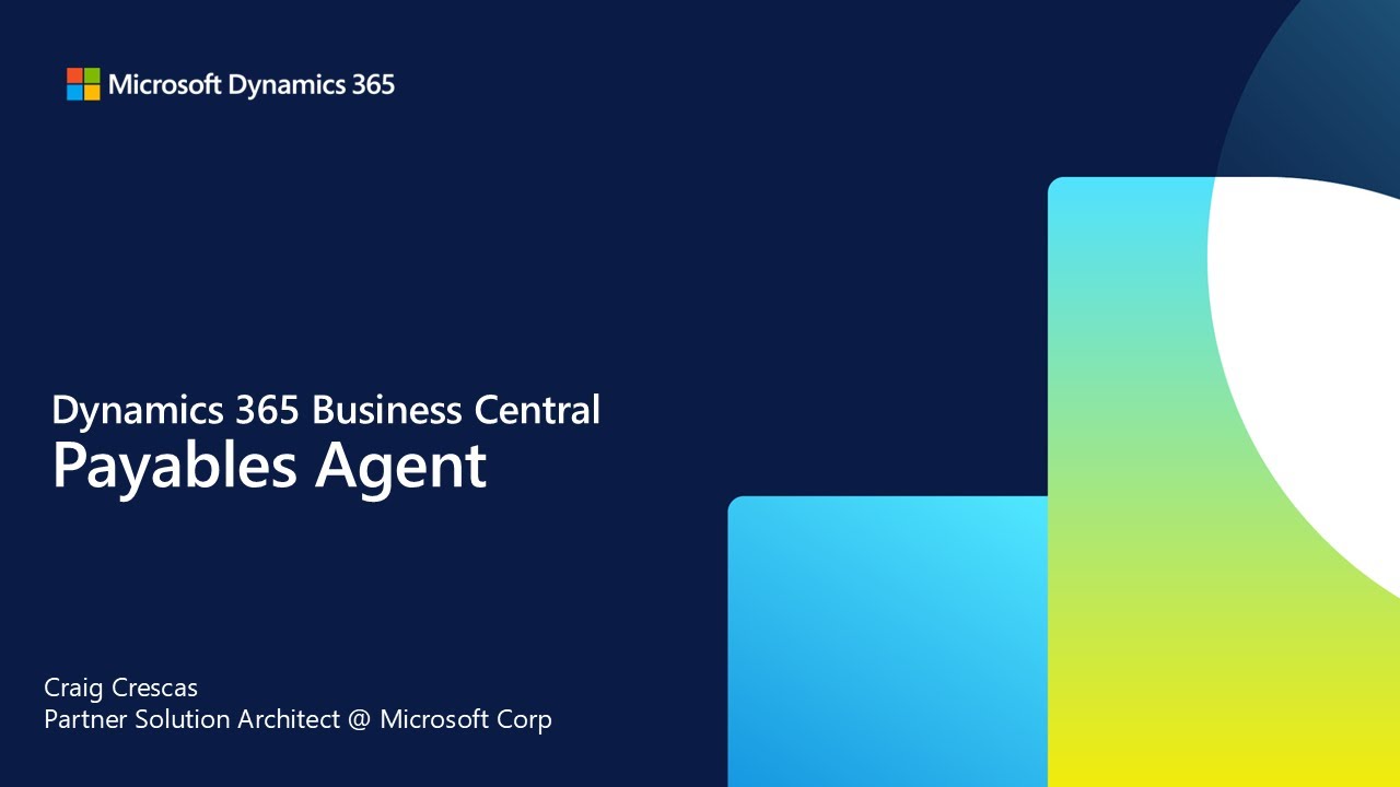 Agents in BC - Payables Agent