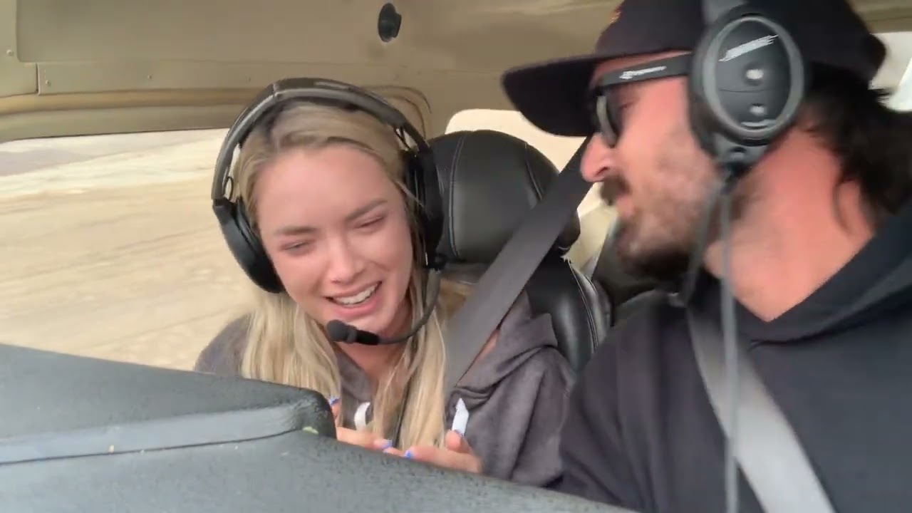 Epic Marriage Proposal in Airplane