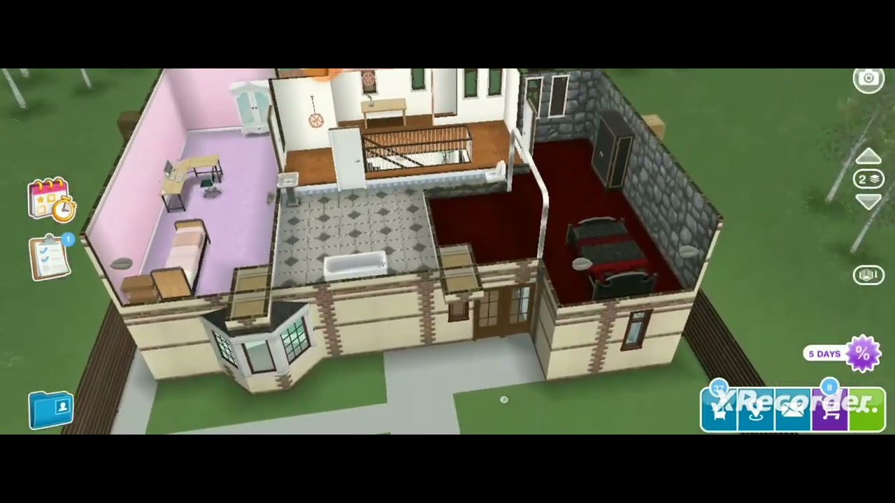 Sims 2 Pleasant family house in Sims Freeplay