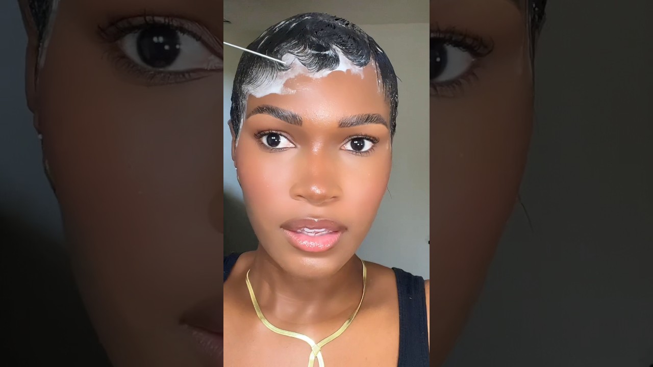 How I mold my pixie 💇🏾&zwj;♀️ #pixiehaircut #pixie #hairstyle