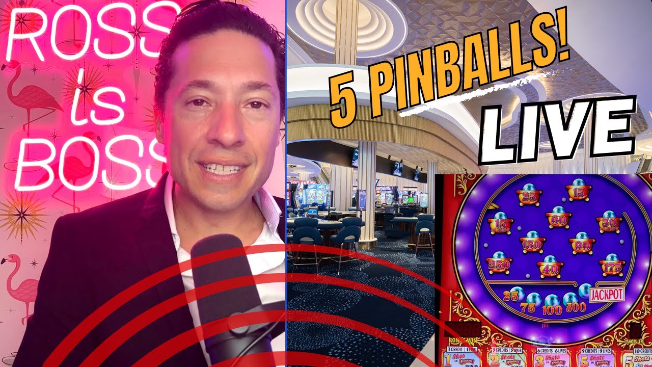 Fontainebleau Livestream: Viewers pick a slot machine to play and I hit a Pinball!