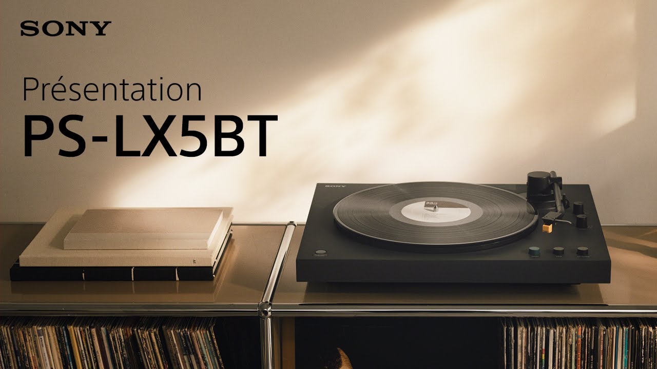 Présentation de la platine vinyle Sony PS-LX5BT