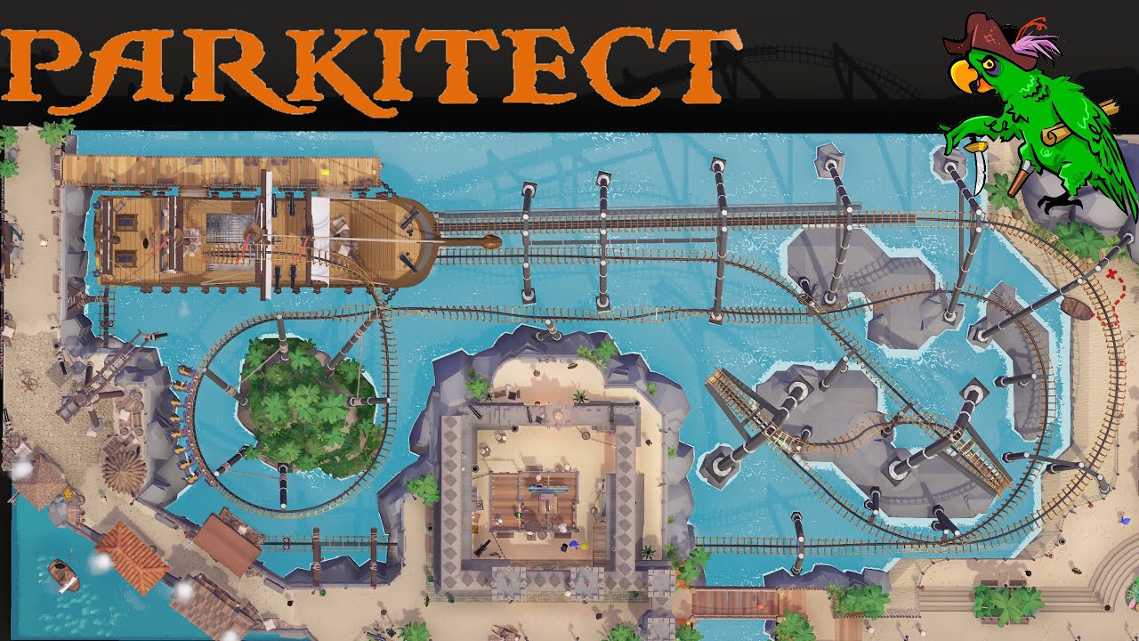 Pirates and Plunder! - Parkitect roller coaster map