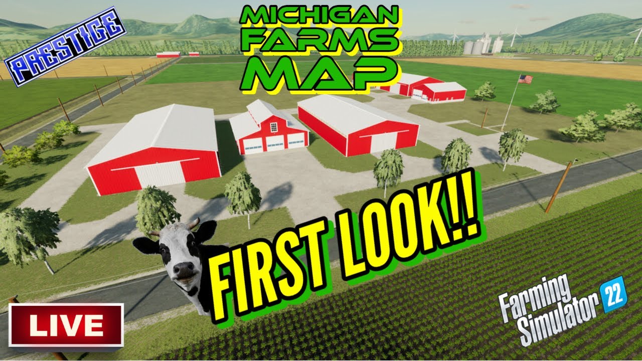 FIRST LOOK - MICHIGAN FARMS MAP | Farming Simulator 22