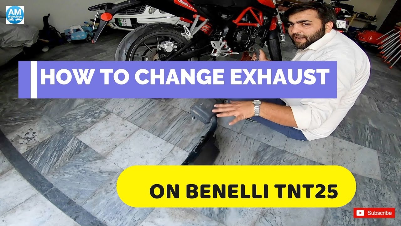 HOW TO CHANGE EXHAUST ON BENELLI TNT 25