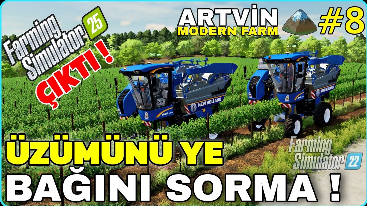ÜZÜMDEN KÂR EDEMEYİNCE ÜZÜM BAĞLARINI SATTIK 😂 SONUNDA FARMING SIMULATOR 25 ÇIKTI❗️FS25 İLK İZLENİM