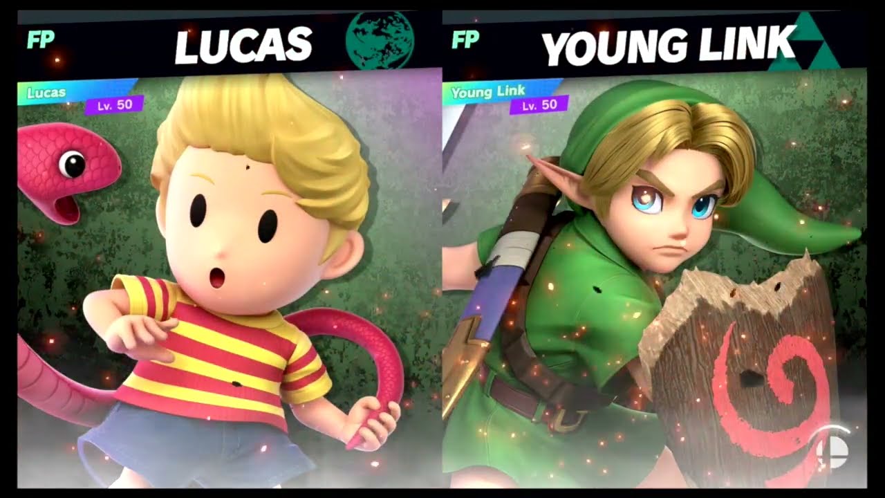 Super Smash Bros Ultimate Amiibo Fights – Lucas vs the World #22 Lucas vs Young Link