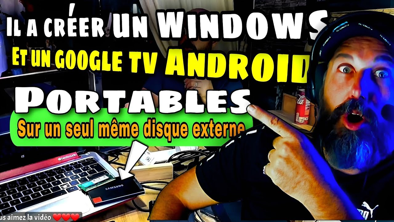 Transformez votre disque externe en PC Windows + Google TV portable ! 🔥