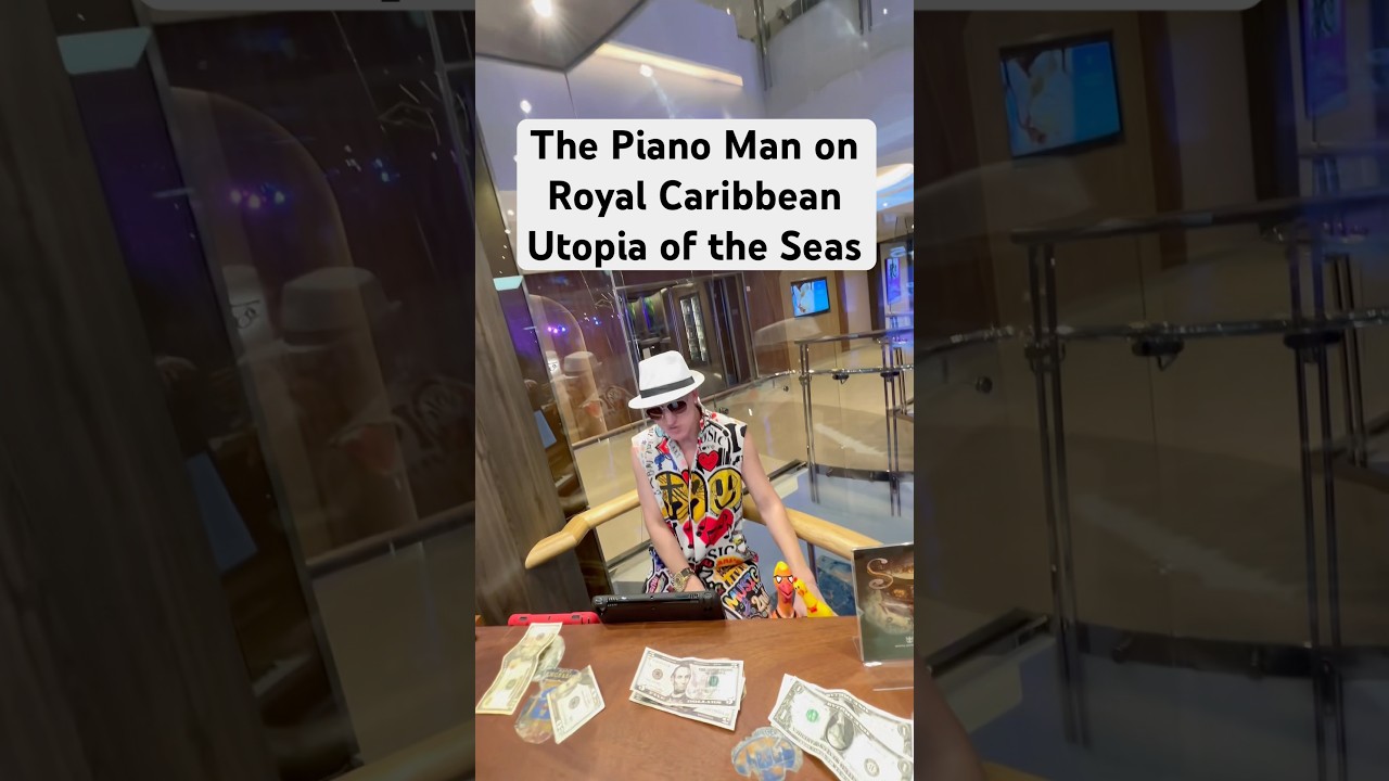 Catch him if you can!! #royalcaribbean #utopiaoftheseas #cruise #travel #pov #shorts #fyp #pianoman