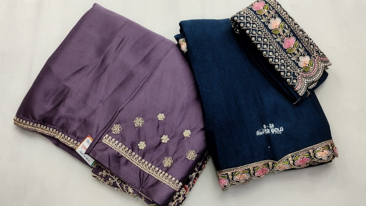 satin silk fancy plain saree देखते ही पसंद आजायेगी साटीन सिल्क की प्लेन साडी। घर बैठे 1 पीसभी मंगवाए