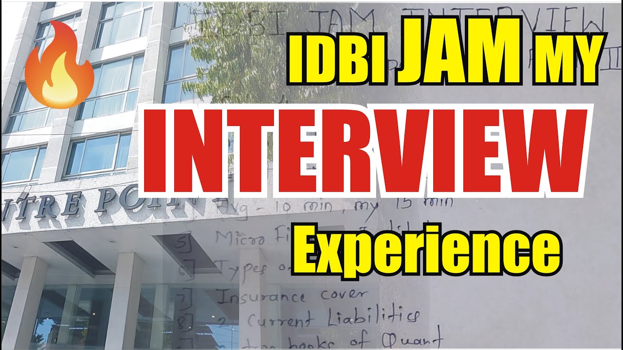 My Interview Experience of IDBI JAM | Bank Officer Interview | #idbijam  #interview