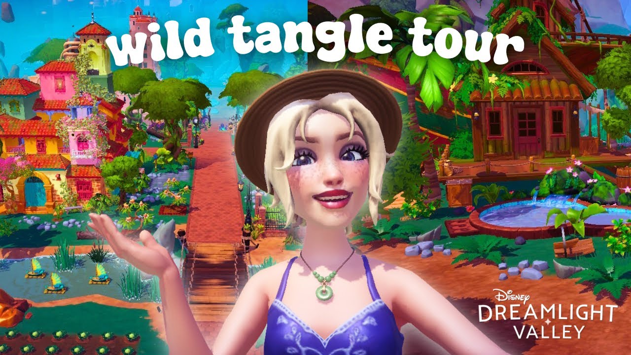 WILD TANGLE TOUR 🌴 CAMPGROUND, SHOPPING VILLAGE, JUNGLE VIBES ETERNITY ISLE Disney Dreamlight Valley