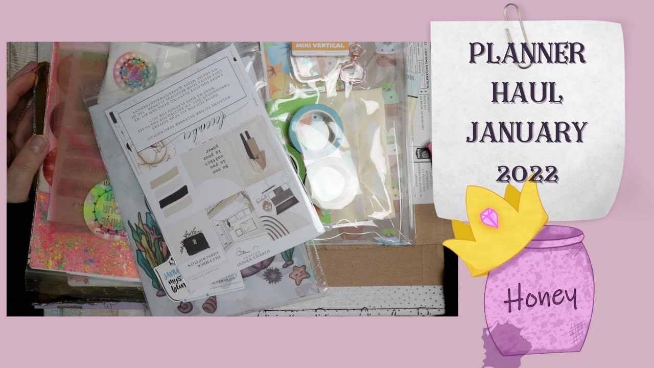 PLANNER HAUL | JANUARY 2022  | FEATURING STATIONERY WONDERLAND, SUMLILTHINGS, PLANNAHANNA AND MORE!