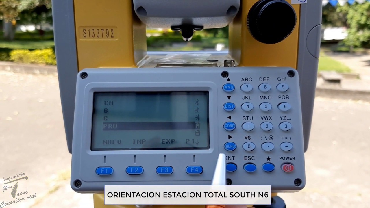 ORIENTACION ESTACION TOTAL SOUTH N6