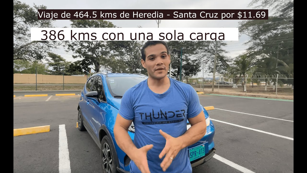 Heredia - Santa Cruz | Viaje de 386 km con una sola carga con el #byd #yuan #pro