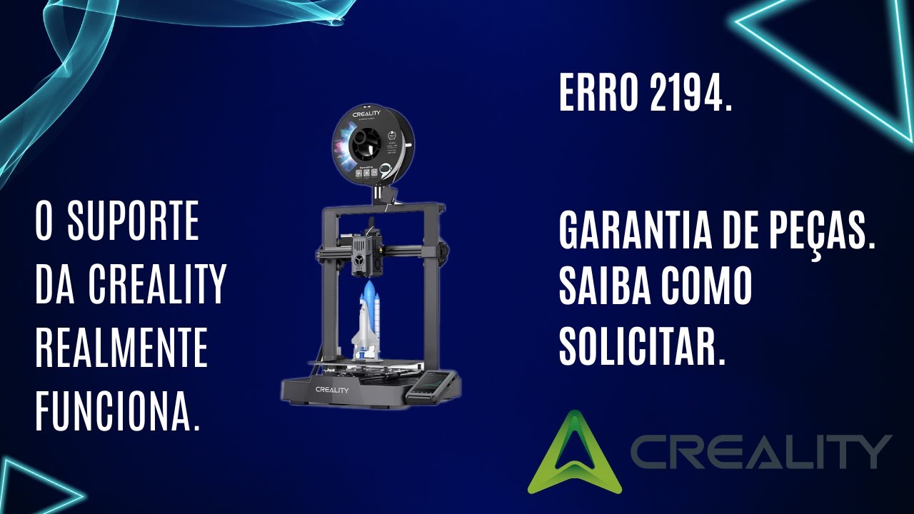 Ender 3 V3 KE com Erro 2194? Veja Como o Suporte da Creality Resolveu!