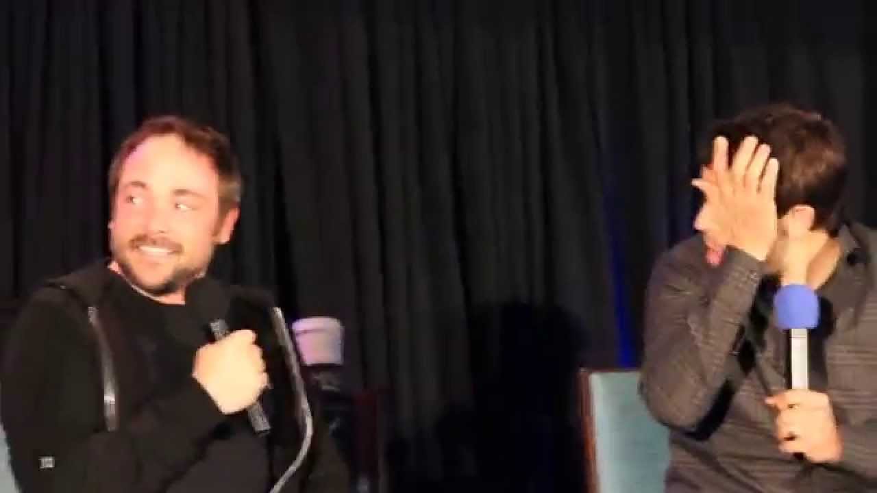 Supernatural DCCon - Misha & Mark S laughing 