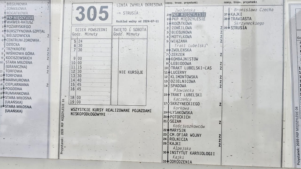 Warszawa linia 305 kier. Strusia Solaris Urbino 10 III #1009