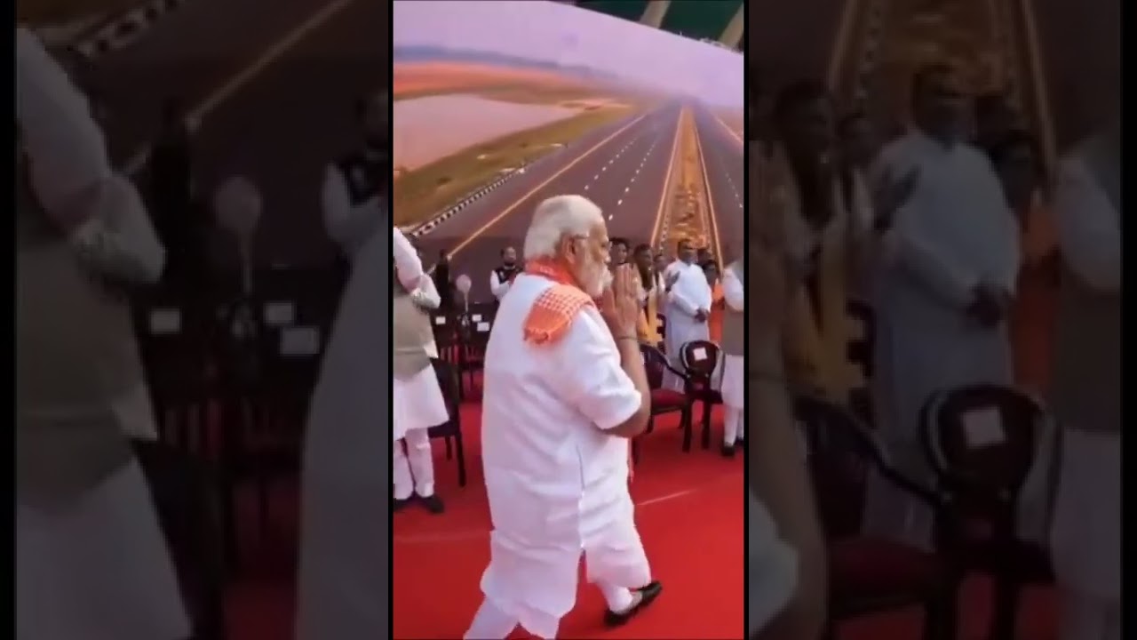 PM Narendra Modi ji in UP during Yogi ji&rsquo;s Oath taking ceremony.
