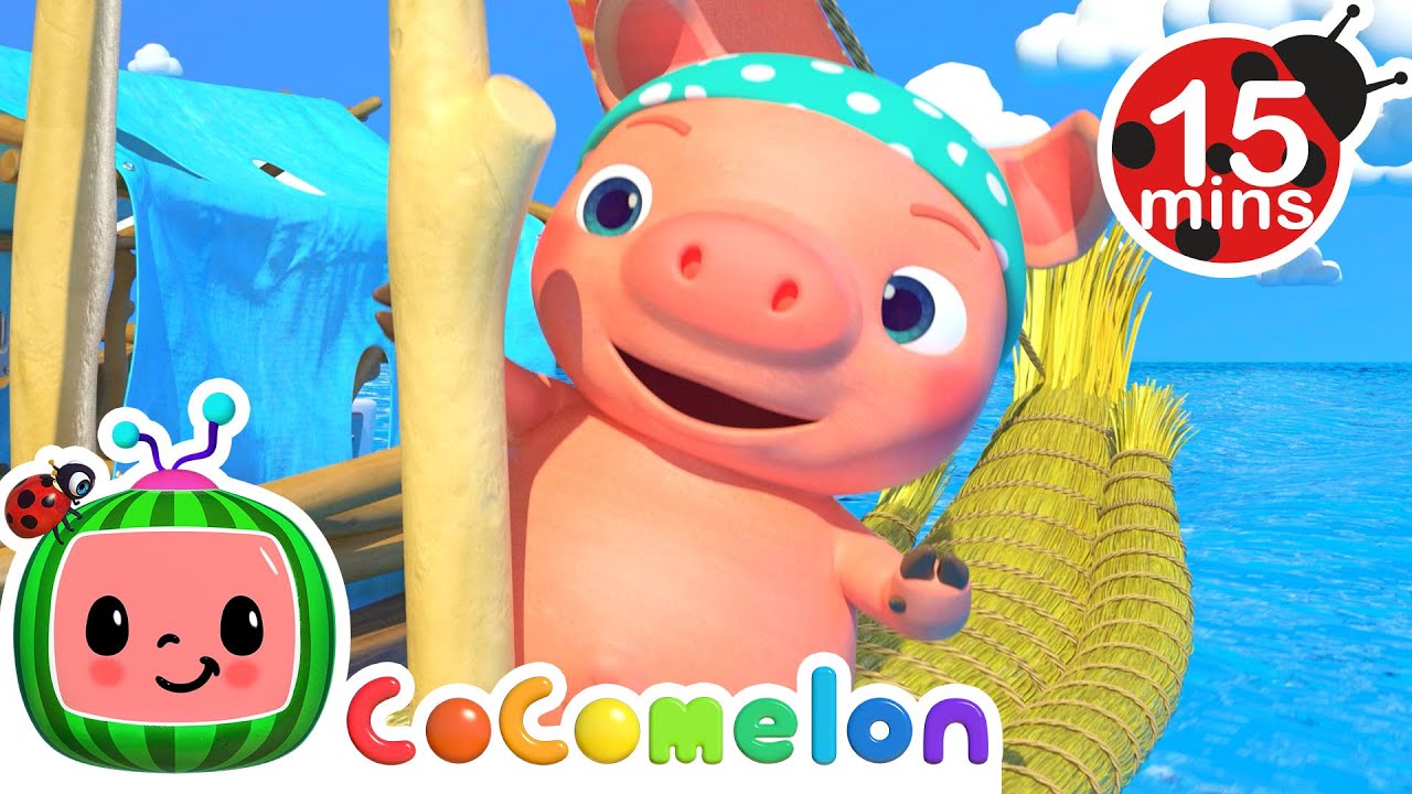 15 MIN LOOP Three Little Pigs (Pirate Version) | More Nursery Rhymes & Kids Songs - CoComelon