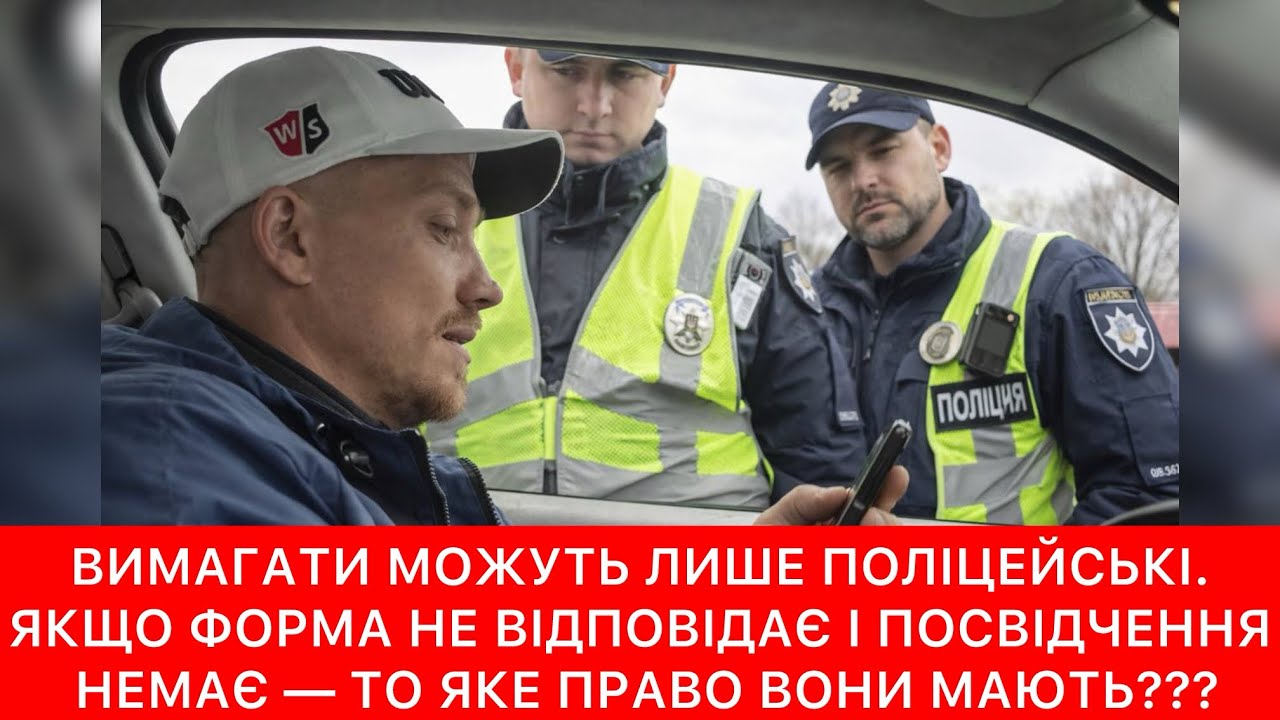 ПОЛІЦЕЙСЬКІ ЗАПЛУТАЛИСЬ В ЗАКОНАХ: ЗУПИНИЛИ ПО 35-Й, А ДОКУМЕНТИ ВИМАГАЮТЬ ПО 32-Й🛑РОЗВОДНЯК