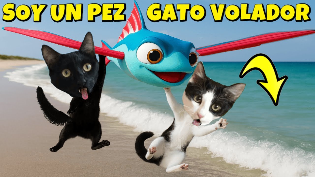 🐱 &iexcl;SOY un PEZ GATO volador&hellip; y TODO sale mal! 🐟🌊 I Am Fish Juego Completo