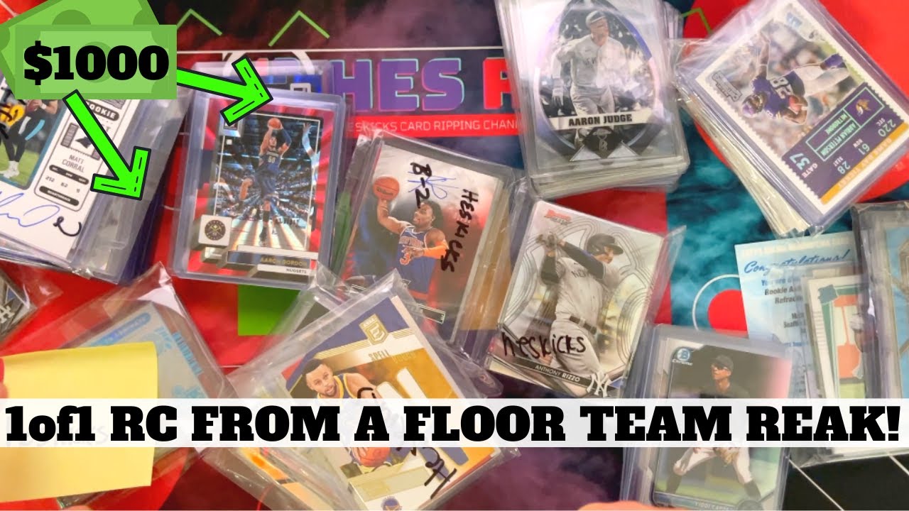 1of1 PULLED From A FLOOR TEAM!! Here Are My Pulls From $1000 In Hobby Box Breaks