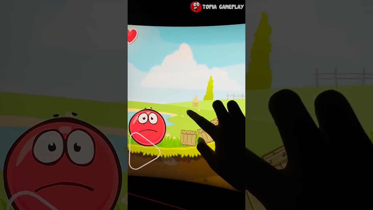 Red Ball 4 help me to take a box with a touch screen on your computer. #shorts