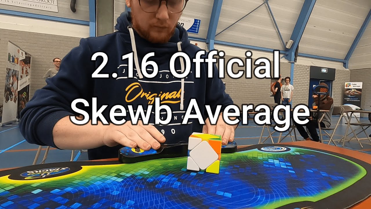2.16 Official Skewb Average WR8 - Belgian National Record