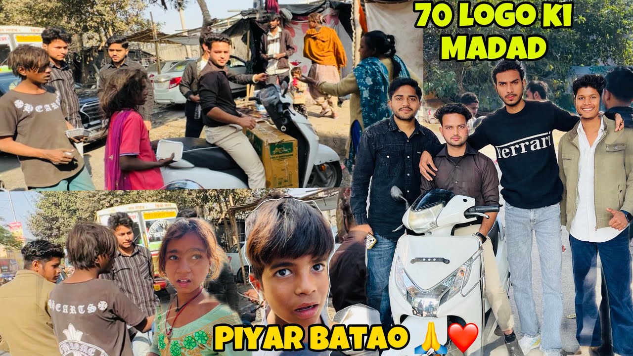 70 poor logo ki madad ki Khushi ka pal 🙏❤️