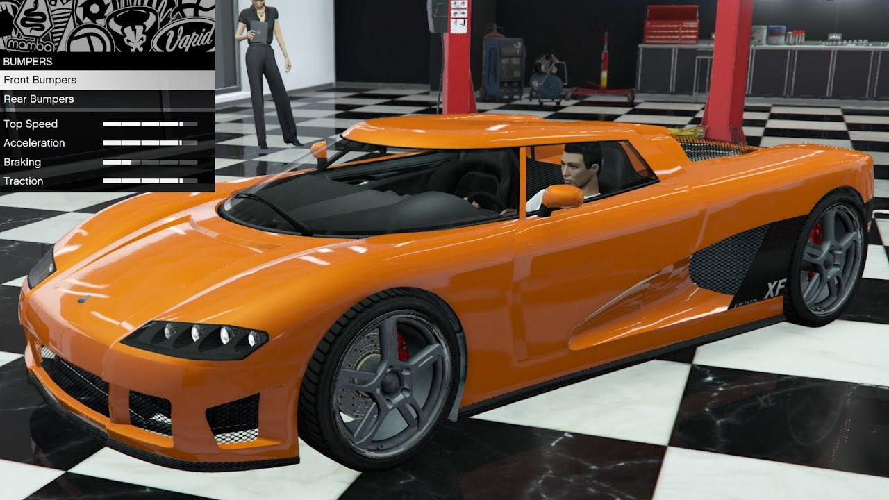 GTA 5 &mdash; кастомизация оригинального автомобиля &mdash; Abundance Entity XF (Koenigsegg CCX)