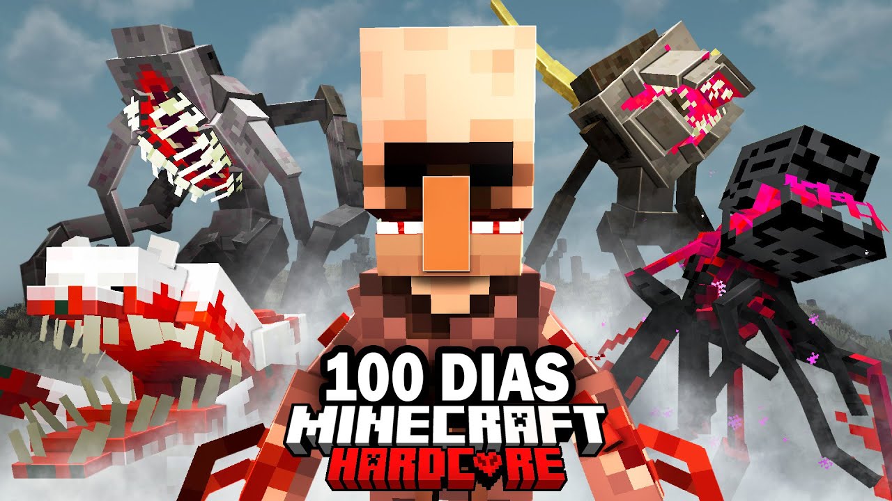 Sobreviv&iacute; 100 D&iacute;as en un BROTE de PAR&Aacute;SITOS en Minecraft Hardcore