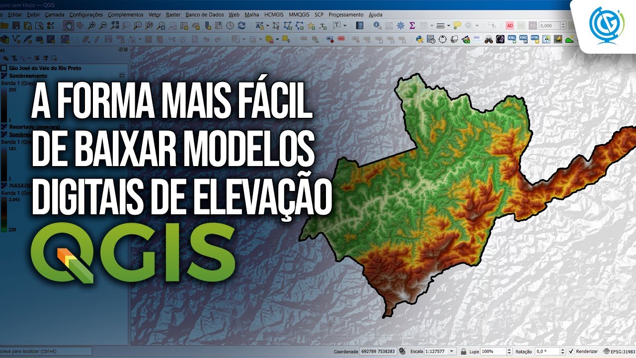 Como Baixar MDE no QGIS usando o Plugin OpenTopography DEM Downloader