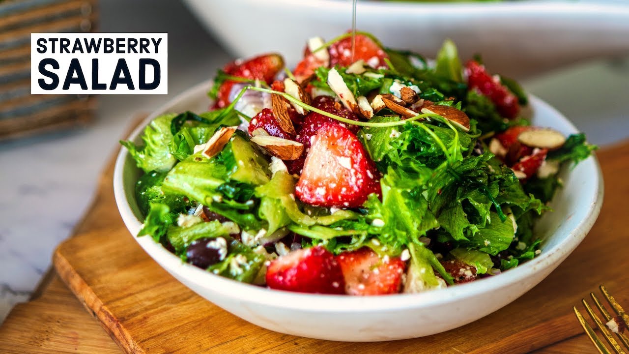 Easy Strawberry Salad Recipe | Fresh & Simple No Cook Salad